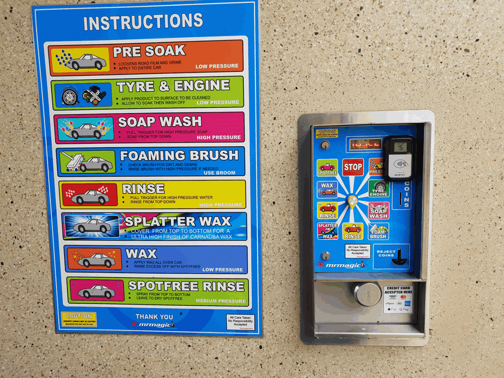 Self service car wash options